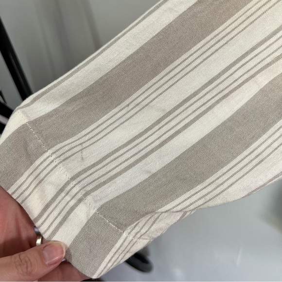 Torrid Taupe Stripe Linen Blend Blazer - Picture 6 of 14